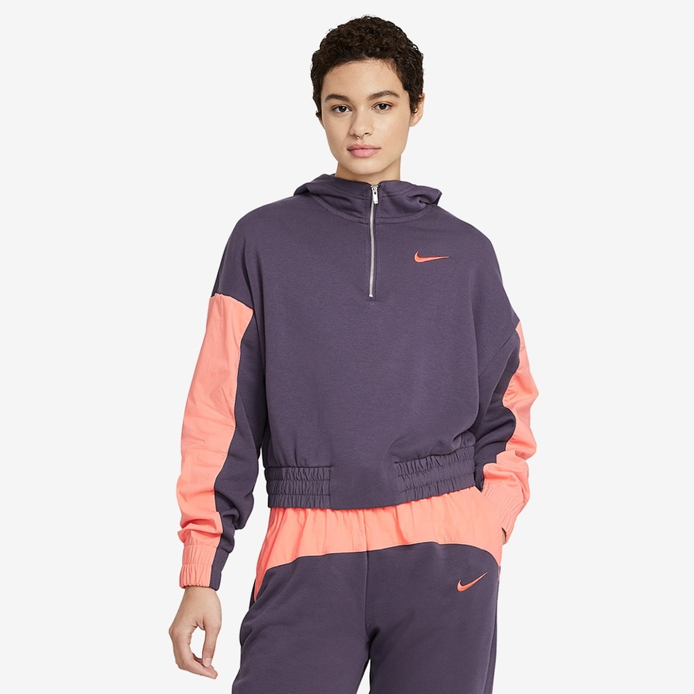 Nike Sportswear Icon Clash Women's Hoodie - Purple and orange